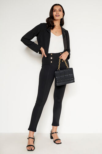 Solid Straight Jacket, Black, image 2